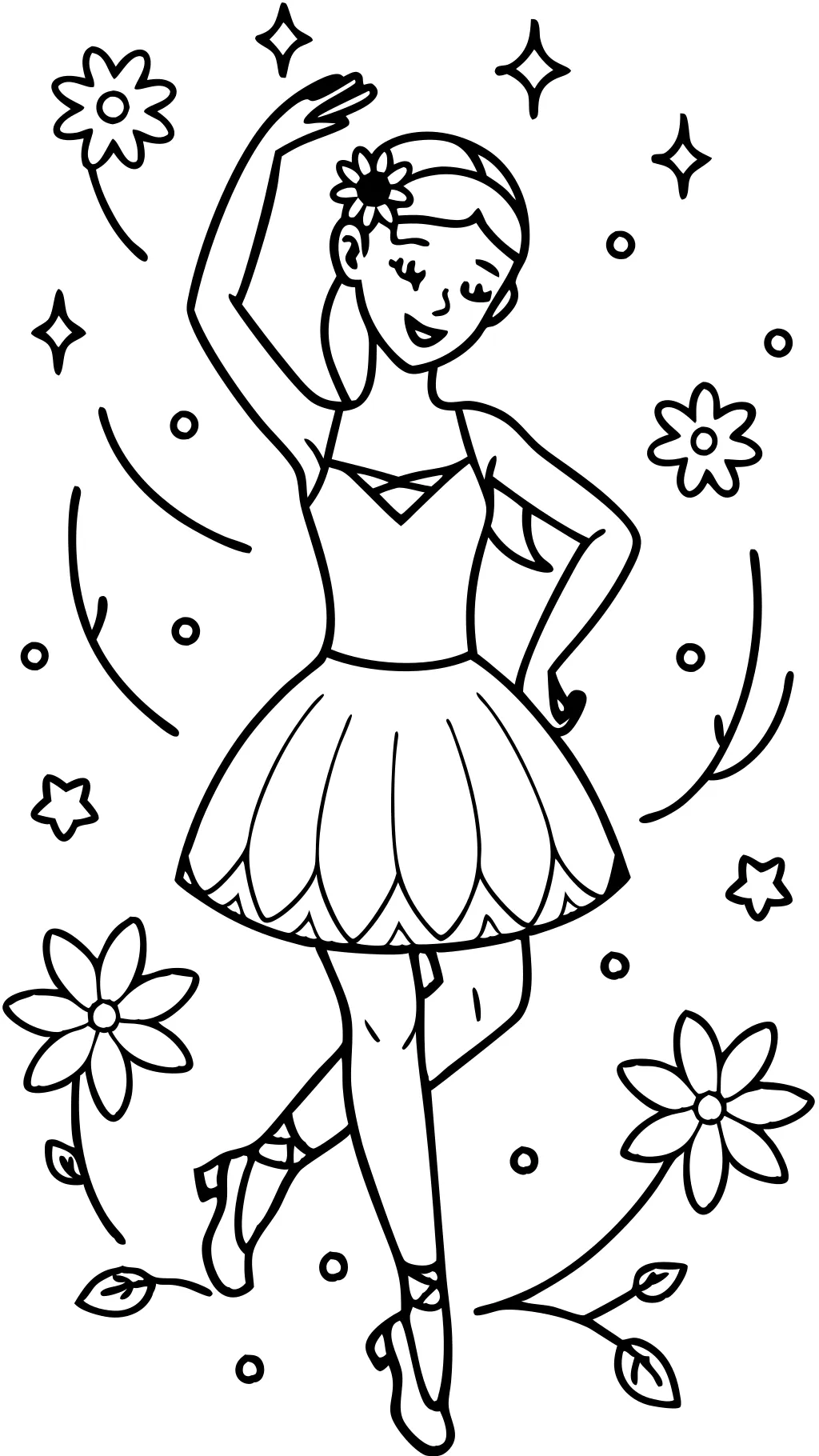 coloriage ballerine